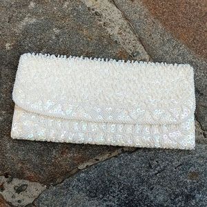 Vintage La Regale Hand Beaded Clutch